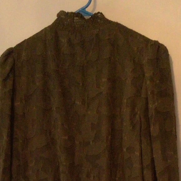 Tommy Hilfiger Burnout Shift Dress in Deep Olive size 10 - Picture 6 of 7